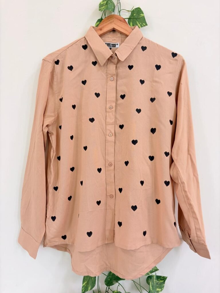 heart-print-long-shirt